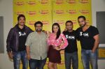Anindita Nayar, Rannvijay Singh, Salil Acharya with Team 3 AM at Radio Mirchi Mumbai studio for movie promotion